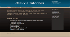 Desktop Screenshot of beckysinteriors.com