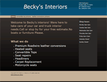 Tablet Screenshot of beckysinteriors.com